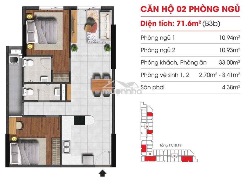 Marina tower 1pn -2pn -3pn, 1tỷ78, 2ty04, 3pn 2ty35
