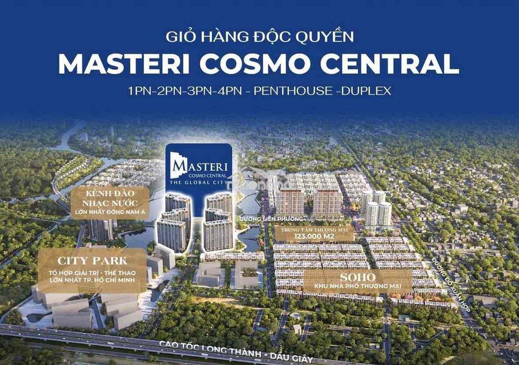Masteri cosmo central – căn 1pn+ view hồ đẹp nhất 48.5m² giỏ hàng đq - 2