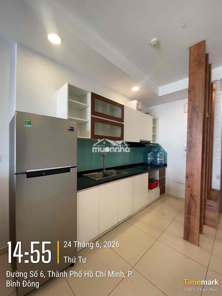 Cho thuê căn hộ 2pn full nội thất q8, đi q5, q10 10 phút, view q1 - 3