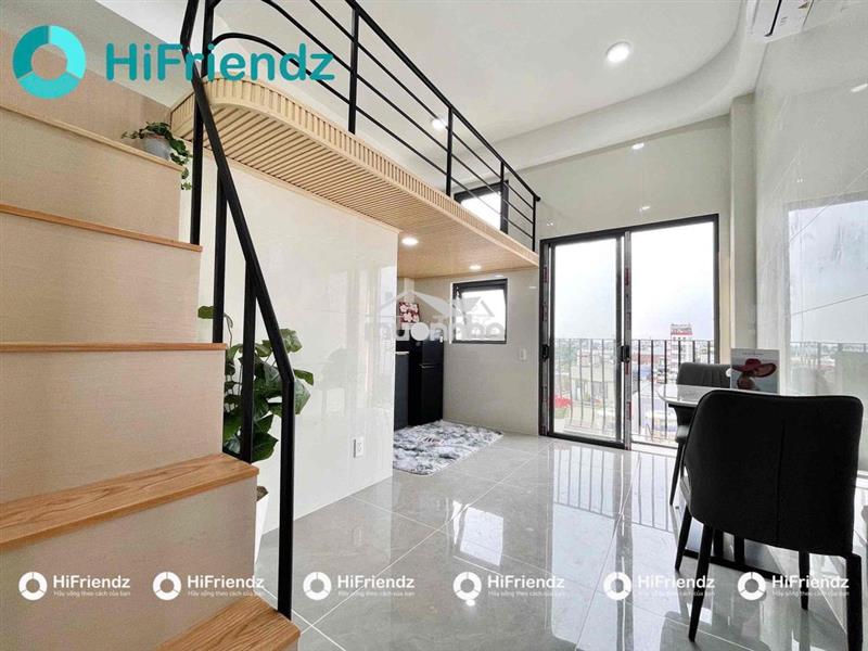 Cho thuê căn hộ dịchdv full nội thất-bancol ngay ngã tư bốn xã đầm sen