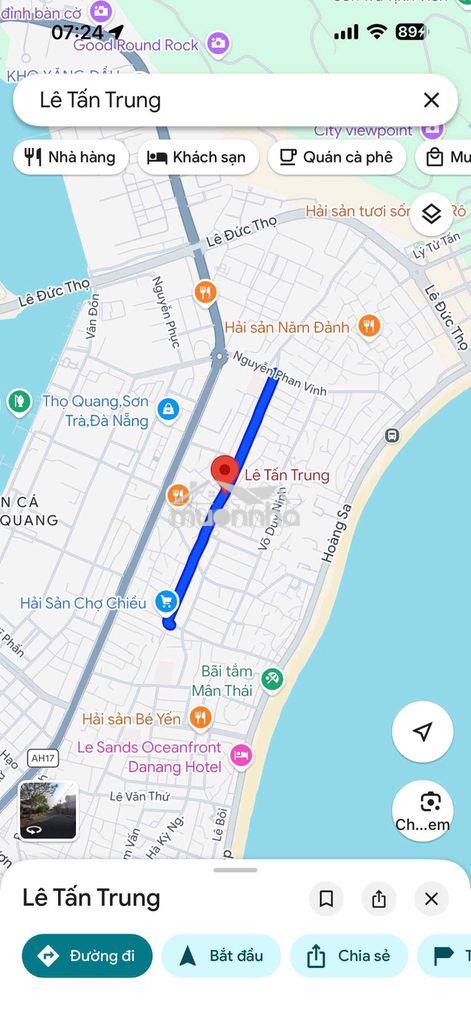 Gần biển, 135m2, tặng nhà chỉ 5.5 tỷ lê tấn trung, sơn trà.