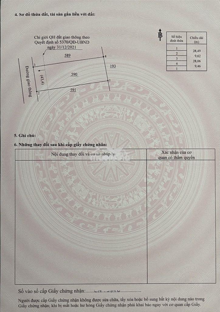Cần bán lô đất thổ cư, sau nhà thờ thanh sơn - 2