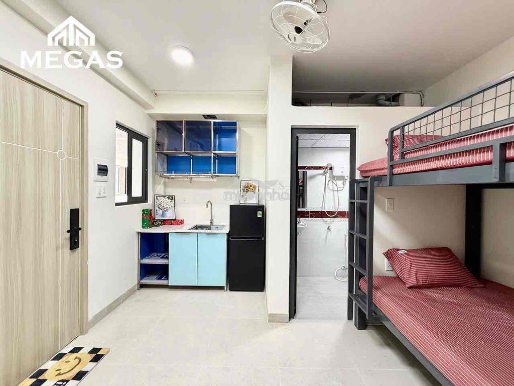 Căn hộ dịch vụ studio 2 không gian ngủ full nội thất ngay văn lang - 2