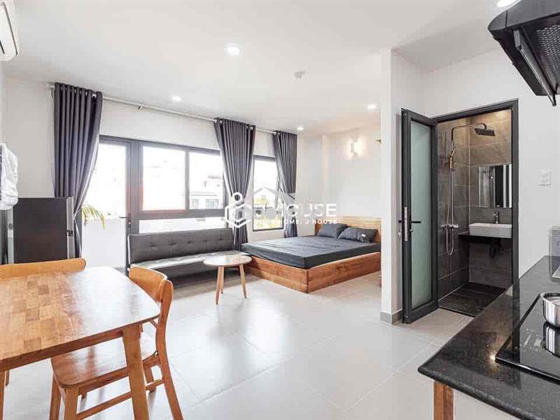 Căn hộ studio bancol gần etown/nhà ga t3 tân bình👈