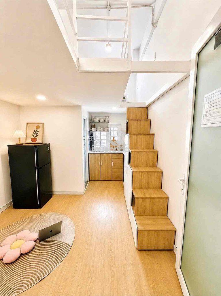 Duplex siêu xinh gác cao 2m - full nội thất có thang máy, gần cầu nvc