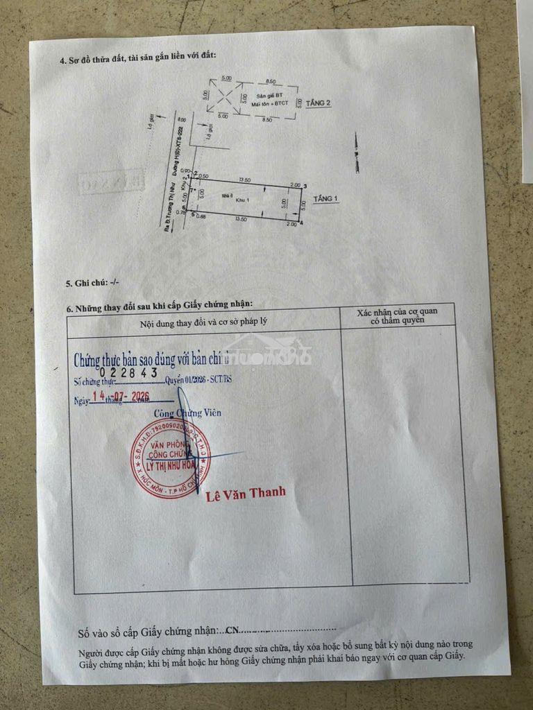 Bán nhà sổ hồng riêng 3 phòng ngủ, đường trước nhà 3,5m sau mở rộng 8m - 3