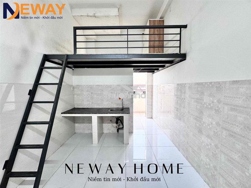 Phòng trọ có gác cao mới xây sẵn máy lạnh - ngã tư gò mây - bình tân