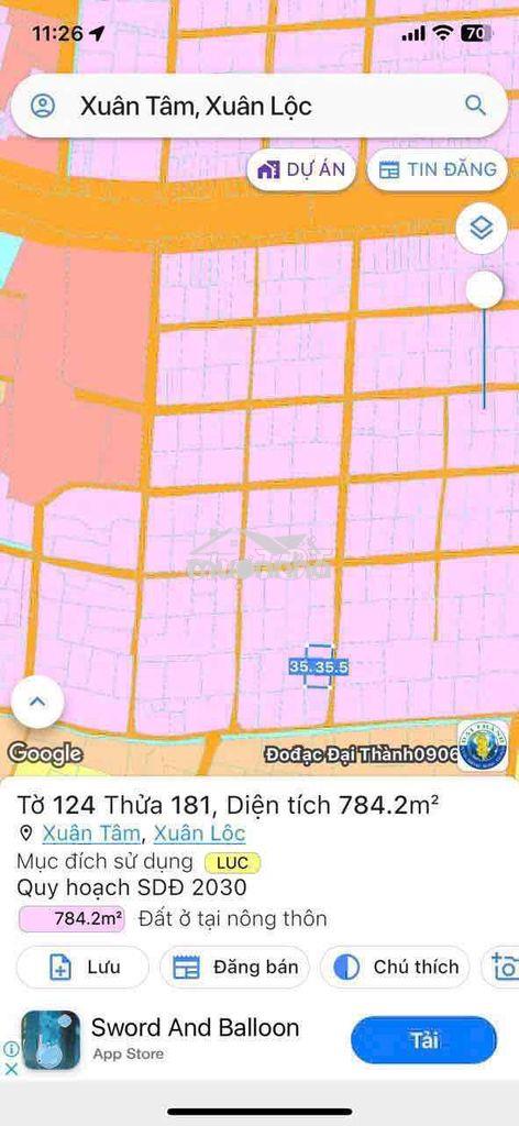 E cần bán đất xuân tâm xuân hưng nay thuộc xuân hòa