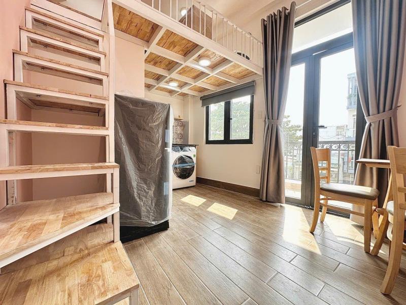 Cho thuê duplex cửa sổ thoáng full nt máy giặt riêng gần vlu cs3