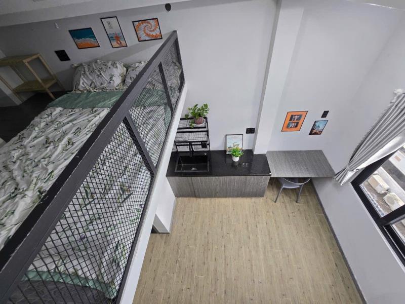 Cho thuê duplex gác lửng đường nguyễn thượng hiền gần chợ bà chiểu