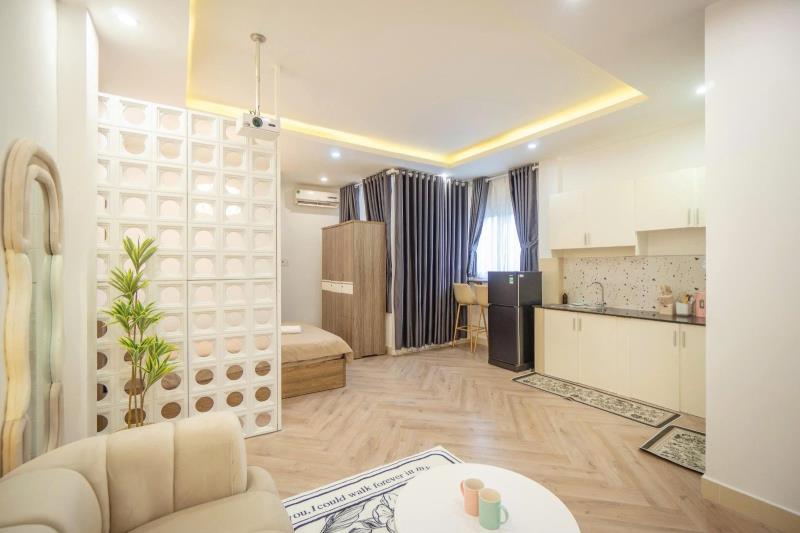 Cho thuê căn hộ cửa sổ nhiều ánh sáng xô viết nghệ tĩnh gần cầu thị nghè thang máy,khu vực an ninh - 2