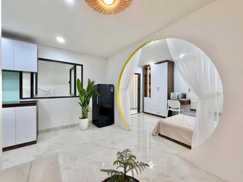 Cho thuê căn hộ 1 phòng ngủ rộng rãi đường lê quang định gần đại học kinh tế - tài chính marketing - 2
