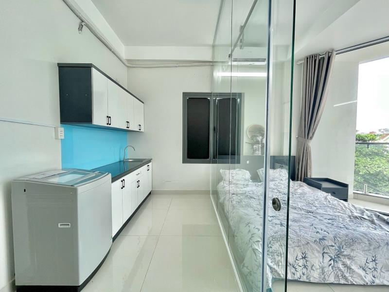 Cho thuê căn hộ balcony - thang máy - đh văn lang - hutech - hồng bàng - uef - chợ bà chiểu - 4