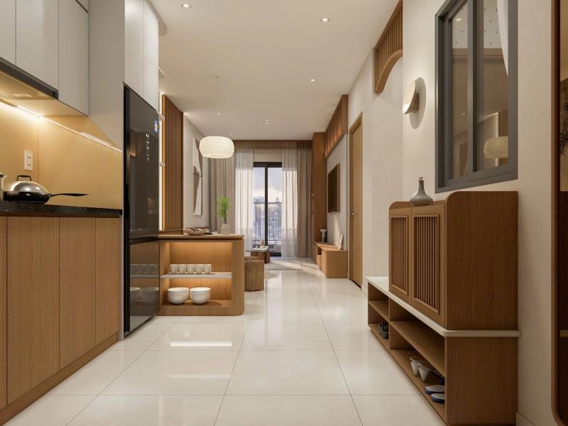 Bán căn hộ bcons new sky, 47m² 2pn 1wc view landmark 81, tt 120tr