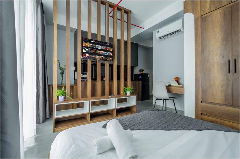 🌸 Cho thuê căn hộ dạng 1pn - mới 100% - full nội thất, ban công - bình quới 🌸 - 2