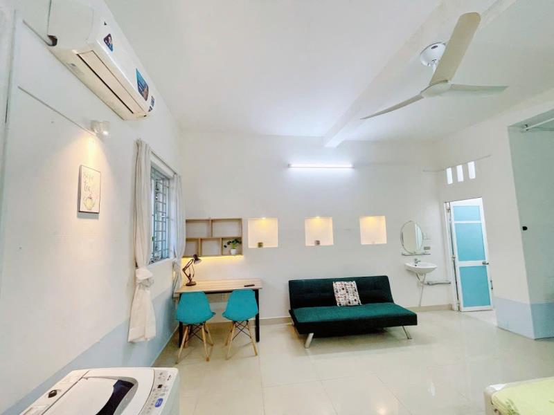 Phòng trệt siêu rộng 50m2 ngay đường số 77, tân quy sát tdtu, lotte giá rẻ chỉ 5tr9 - full nội thất có ban công - 4