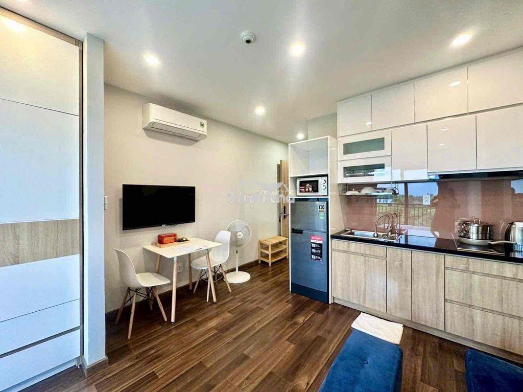 Căn hộ studio bancol view thiên nhiên 40m2 full nội thất tại hoà bình - Ảnh 3