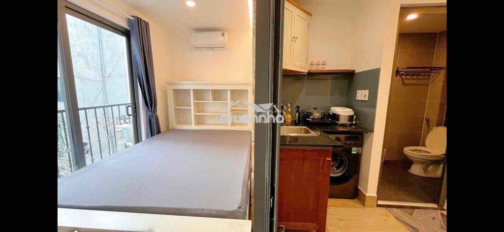 Cho thuê căn 1pn tách bếp thang máy giặt riêng full nt lê văn sỹ q3 - Ảnh 2