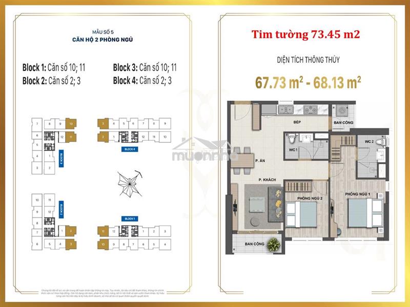 Căn góc 2pn/2wc victoria village hiếm có - giá 6,85 tỷ full thuế phí