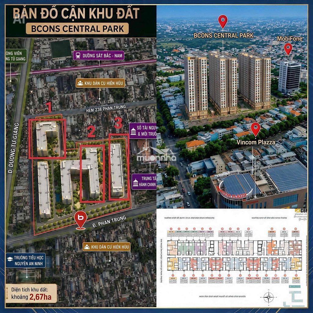Bcons biên hòa – căn hộ khu vực trung tâm, vị trí phan trung - 3
