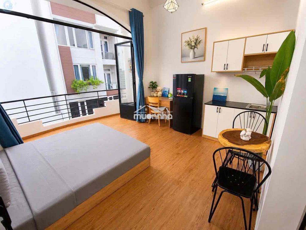 Studio ban công — ngay vạn hạnh mall — máy giặt riêng - Ảnh 3