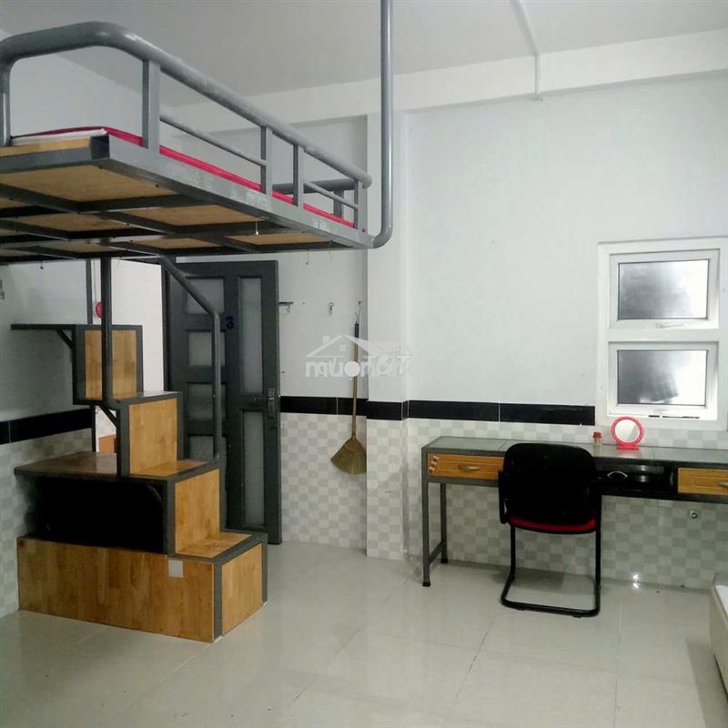 Phòng có gác full nội thất khu bắc hải, tân bình