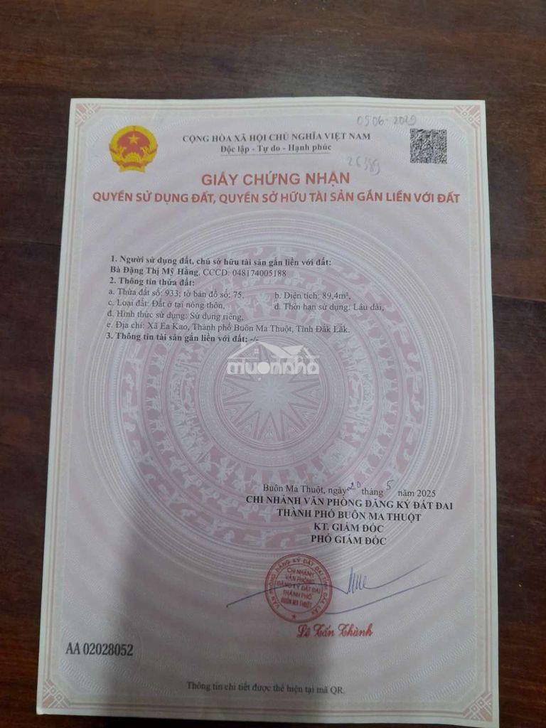 Cần bán lô đất ở chợ eakao - 2