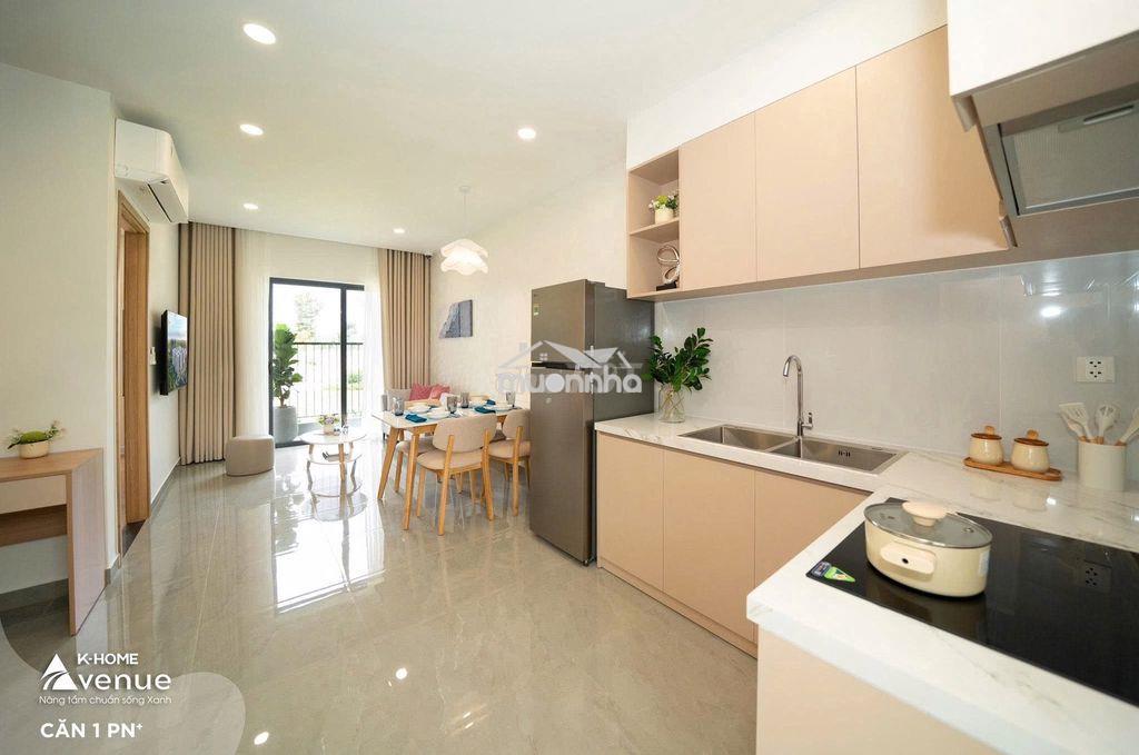 Noxh biên hòa, 47m2, bàn giao full nội thất, 1pn lớn và 1pn +, 1 wc - 2