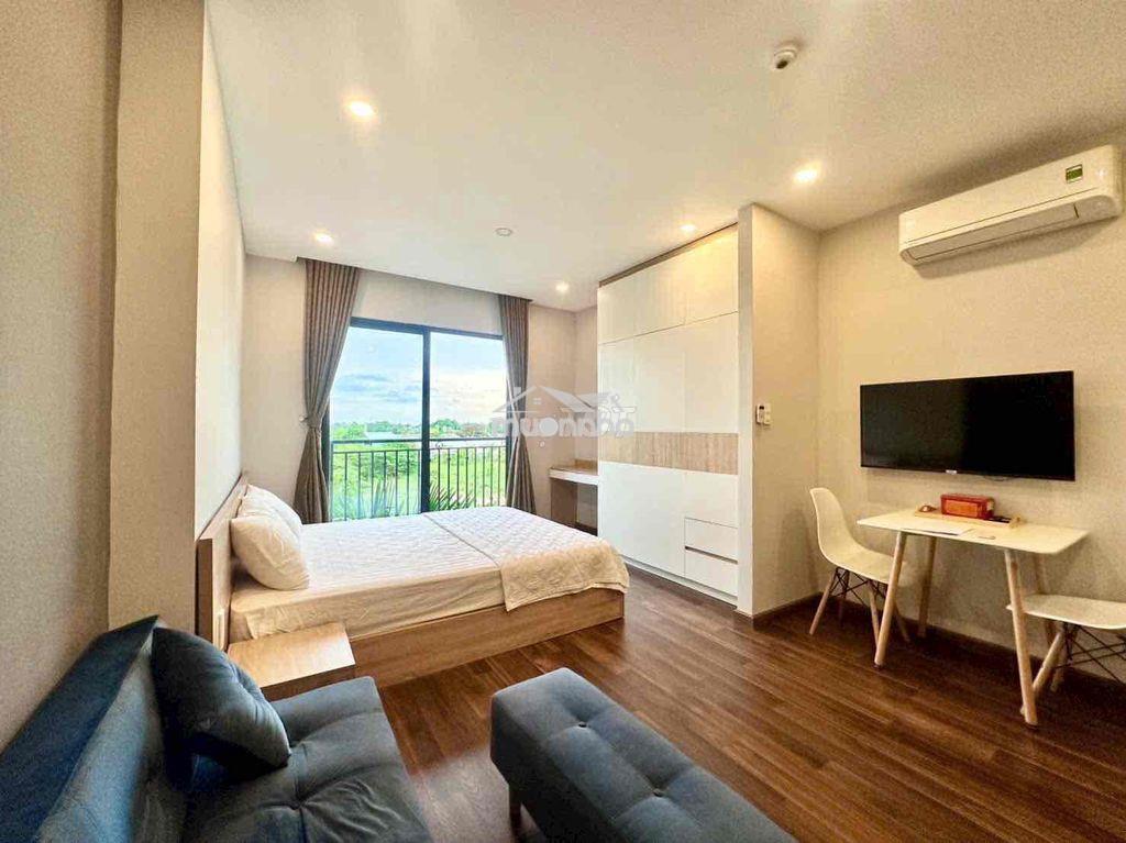 Căn hộ studio bancol view thiên nhiên 40m2 full nội thất tại hoà bình - Ảnh 2