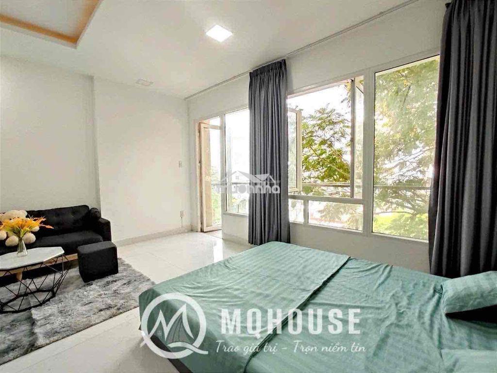 Studio rộng 40m2 có ban công kế bên đại học mở full nội thất như ảnh - Ảnh 4
