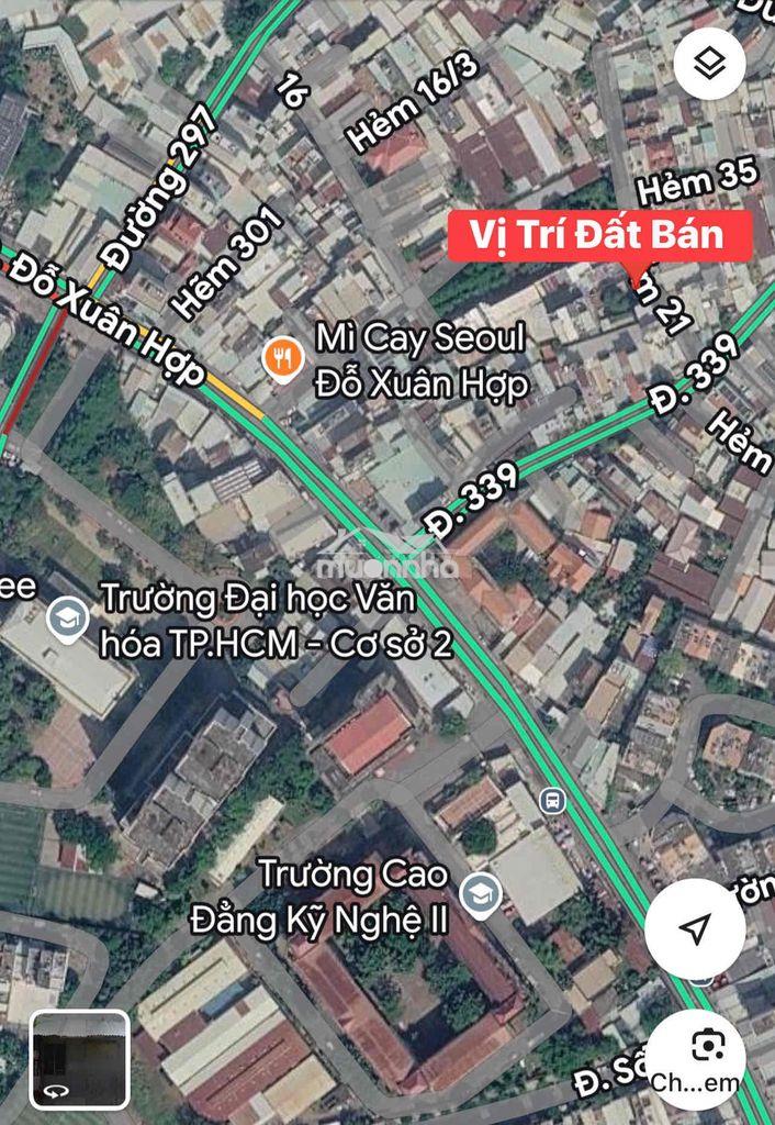 Bán đất hẻm 21 đường số 339, phước long b, quận 9. dt: 6x20 giá 8,9ty