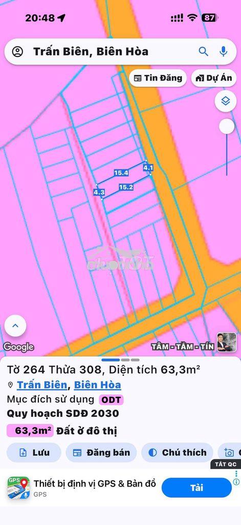 Chính chủ cần bán gấp 2 lô đất cù lao phố hiệp hoà sát aoen mall bh - 2