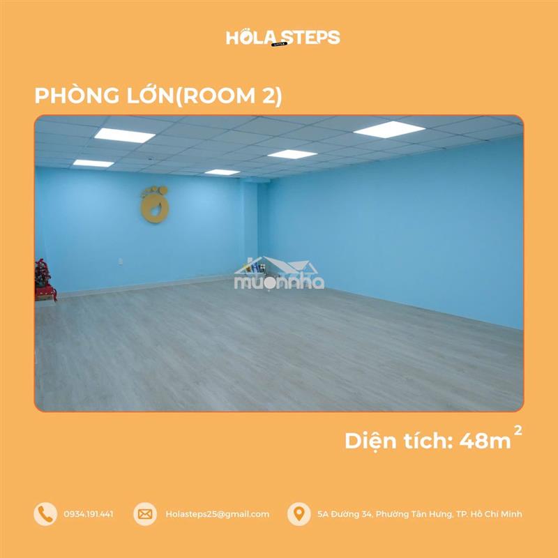 Mặt bằng 40m2 , có máy lạnh , mới , gần đường nguyễn thị thập , quận 7