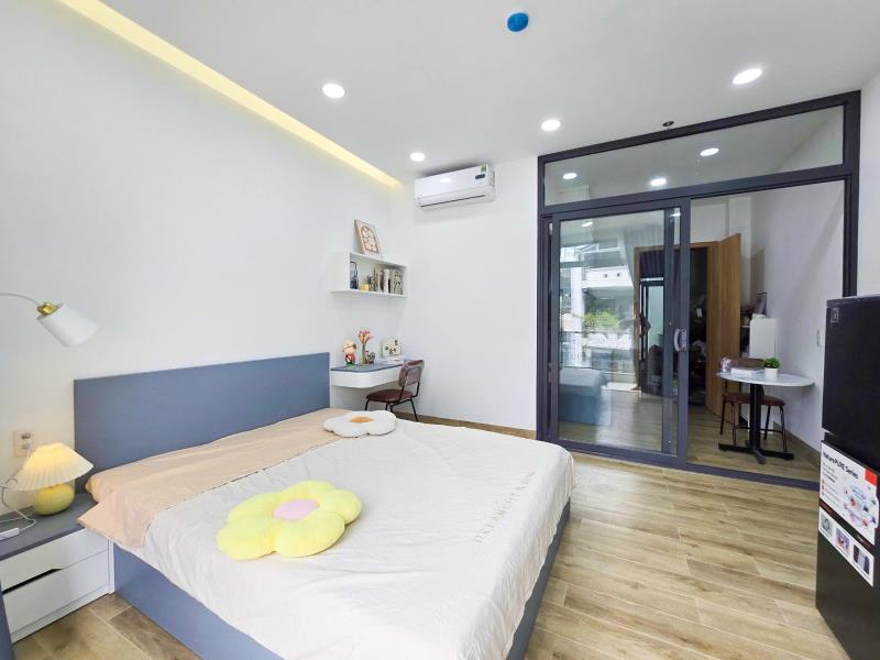 Căn hộ 1 phòng ngủ ban công đầy đủ nội thất cao cấp mới 100% gần lotte mart, tdtu, nttu quận 7 - 2