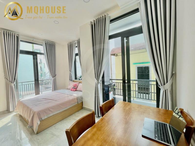 Studio - gò vấp ngay ngã 5 chuồng chó - có ban công rộng, cửa sổ cực thoáng + máy giặt riêng
