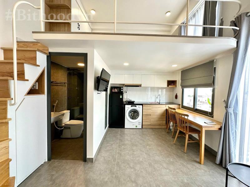 Cho thuê căn hộ duplex ban công 30m2 rộng rãi sát q1 an ninh cao thuận tiện di chuyển