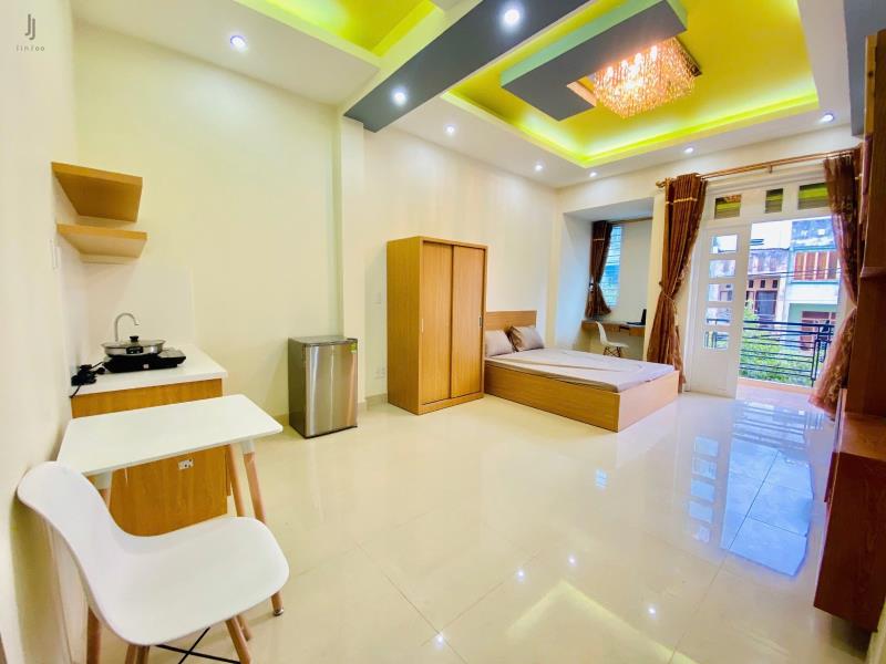 Cho thuê studio hoàng hoa thám – ban công rộng – phòng thoáng – gần đh văn lang