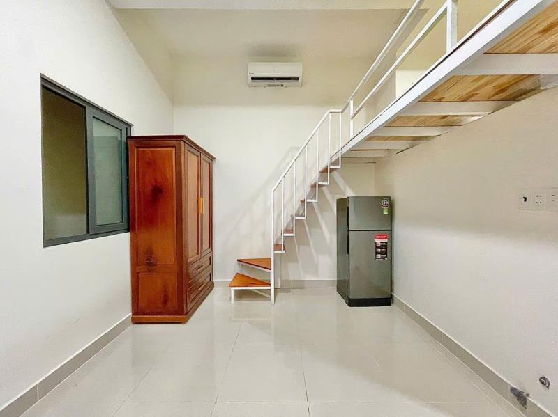Gác lửng cửa sổ trời thoáng full nội thất bùi đình túy gần ngã tư hàng xanh gần đh gtvt, hutech - Ảnh 2