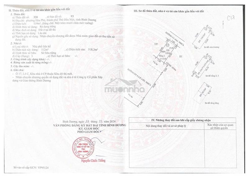 Nhà 7x17, 4 tầng, mặt tiền 136 lê lợi tp thủ dầu một, giá 17 tỷ