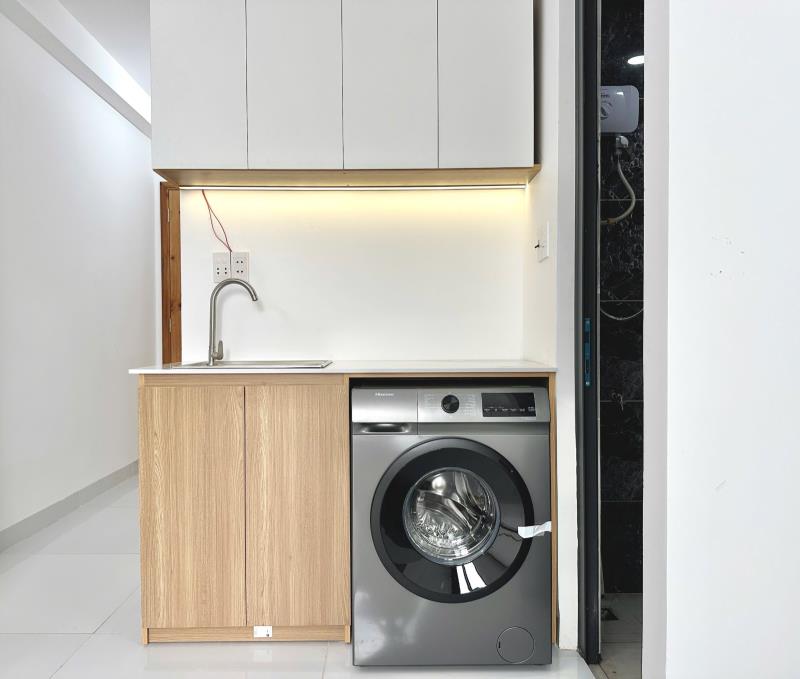 Cho thuê căn hộ đinh bộ lĩnh | 45m² | ban công | máy giặt riêng | gần hàng xanh, quận 1  - Ảnh 4