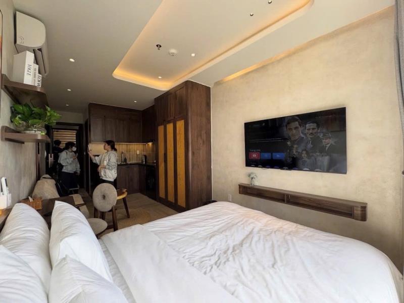 Cho thuê căn hộ, ban công rộng - đường dương quảng hàm, gần vlu, iuh, emart,… - Ảnh 2