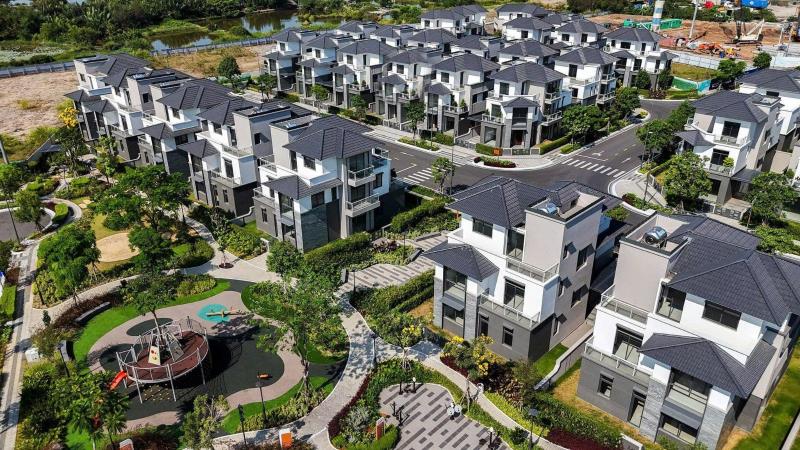 Biệt thự gladia 1 trệt 3 lầu 3 mặt giáp sông đã có sổ hồng, xd 246m², an ninh 24/7, giá chỉ 35 tỷ - lh 0935512366 - Ảnh 3