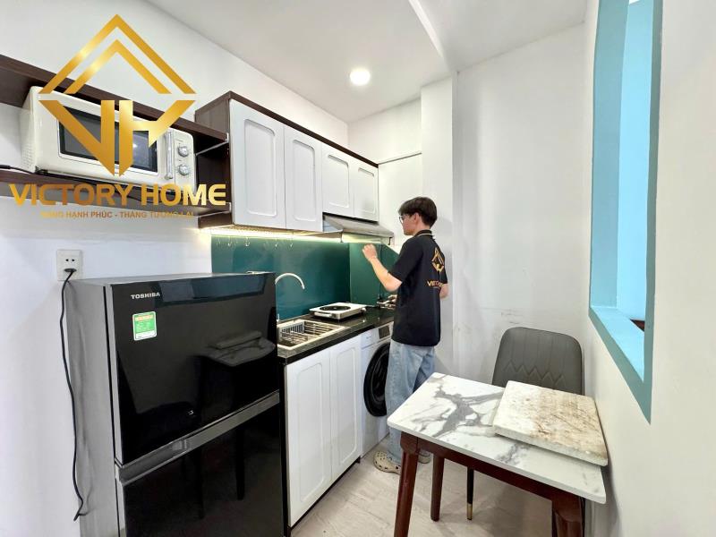 Cho thuê căn hộ studio 1pn tách bếp full nội thất cửa sổ trời chỉ 7.x🐟 nhận khách nước ngoài, xe điện. - Ảnh 4