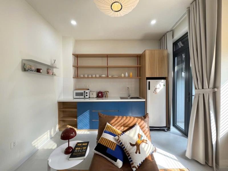 Cho thuê căn hộ 1 phòng ngủ full nội thất ban công rộng 60m2 ngay lạc long quân tân bình vibe siêu chill - Ảnh 3