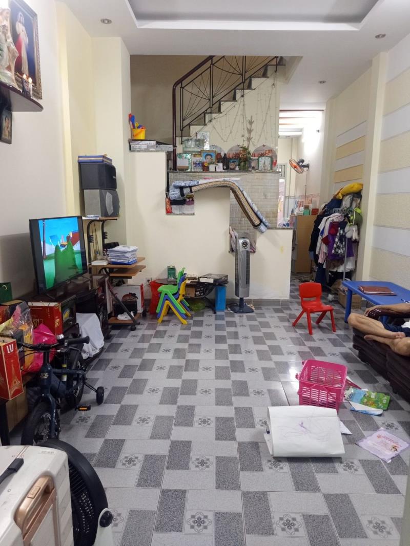 Nhà bán 3 tầng 56m2, hẽm xe hơi sổ hồng riewng - Ảnh 4