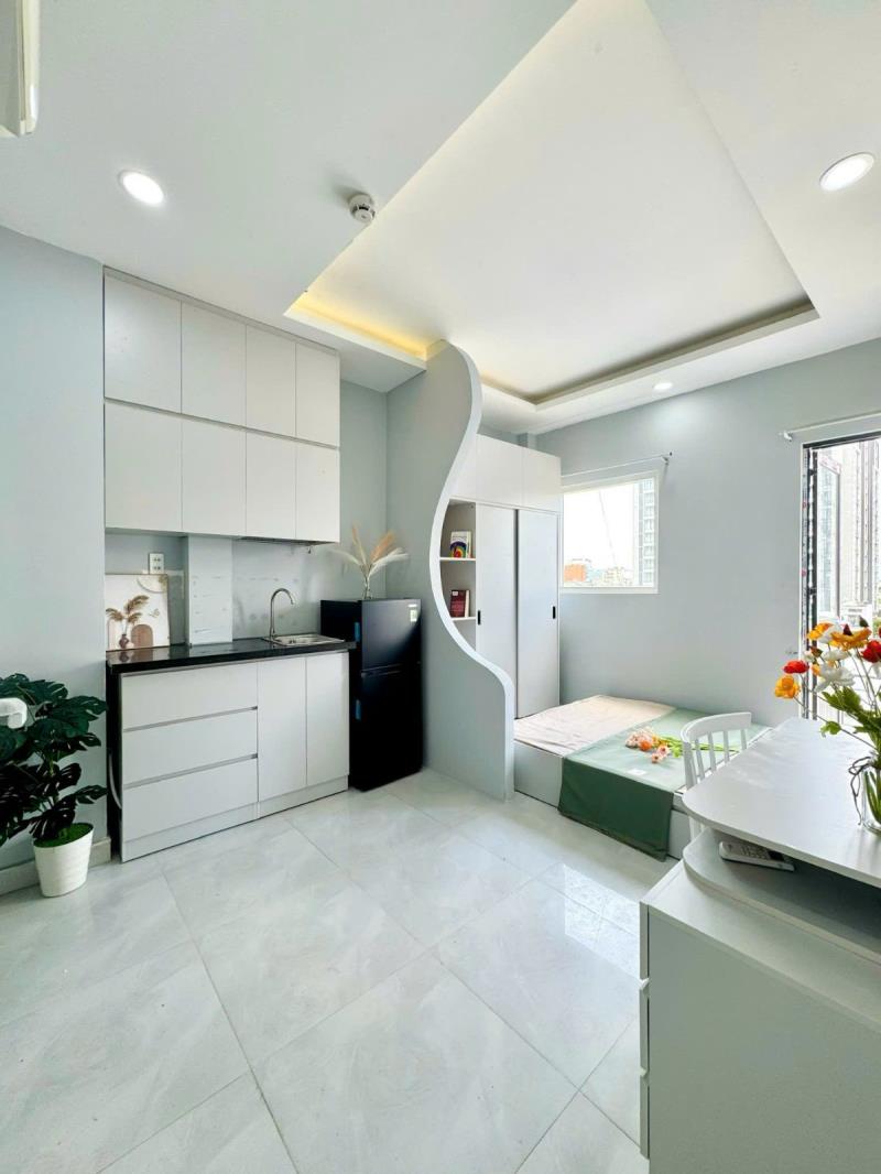 Cho thuê căn hộ ban công đầy đủ nội thất gần cầu nguyễn văn cừ, võ văn kiệt quận 1 - Ảnh 2