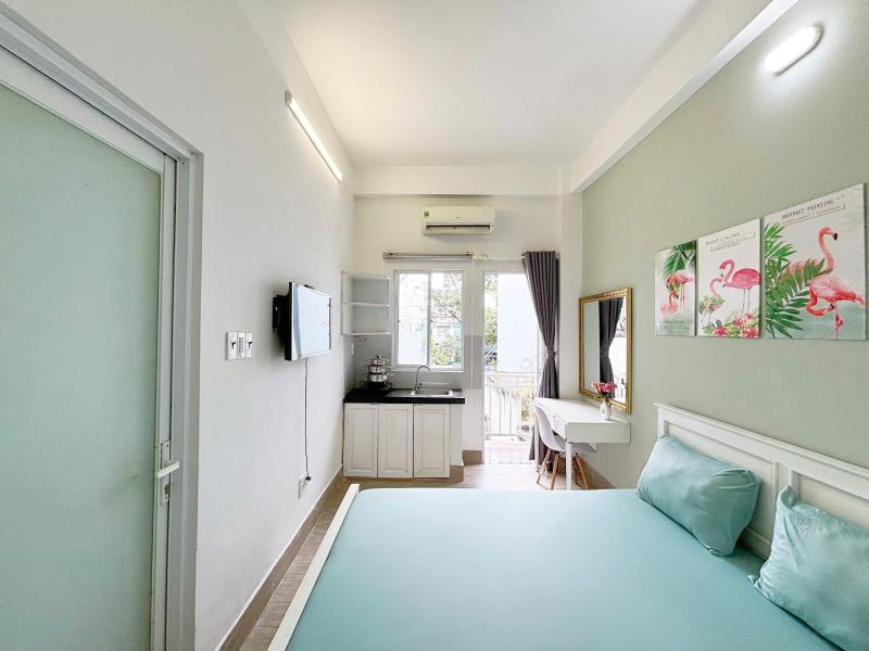 Căn hộ bancon full tiện nghi tại nguyễn trãi ngay chợ bàu sen gần đh sư phạm, khoa học tự nhiên, ueh, y dược.