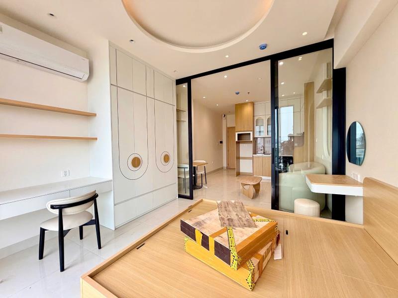 Modern fully furnished 1-bedroom apartment for rent in ho chi minh city ✨ modern and cozy 1-bedroom apartment with a clean, minimalist design. 🏡 apartment features: * fully furnished * bright and - Ảnh 3