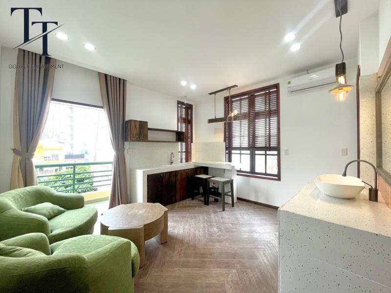 Cho thuê 1pn ban công 40m2 new 100% ngay cầu thị nghè - cầu ba son - thảo cầm viên sg - gem center - Ảnh 2