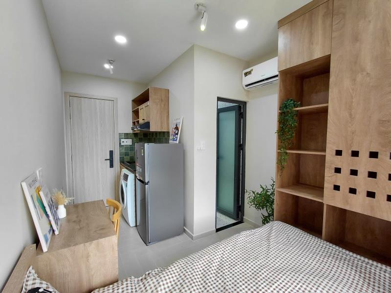Cho thuê căn hộ 1pn ban công thoáng bàn làm việc bếp điện từ máy hút mùi – đặng thùy trâm,bình thạnh - Ảnh 4